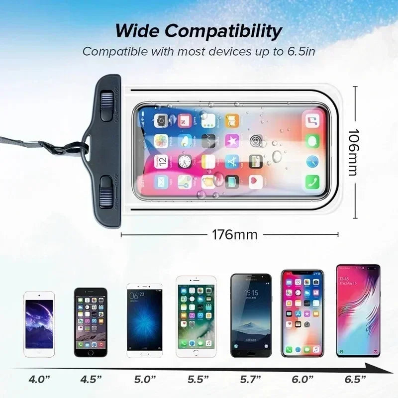 Universal Underwater Phone Protector Pouch Cover Waterproof Phone Case Swimming Water Proof Bag for IPhone Samsung Xiaomi Redmi