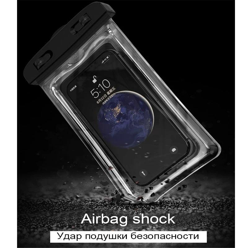 Universal IP68 Waterproof Swim Case Cover For iPhone 16 15 14 13 12 11 Pro Max Xiaomi Samsung S23 Air Bag Cover Phone Accessory