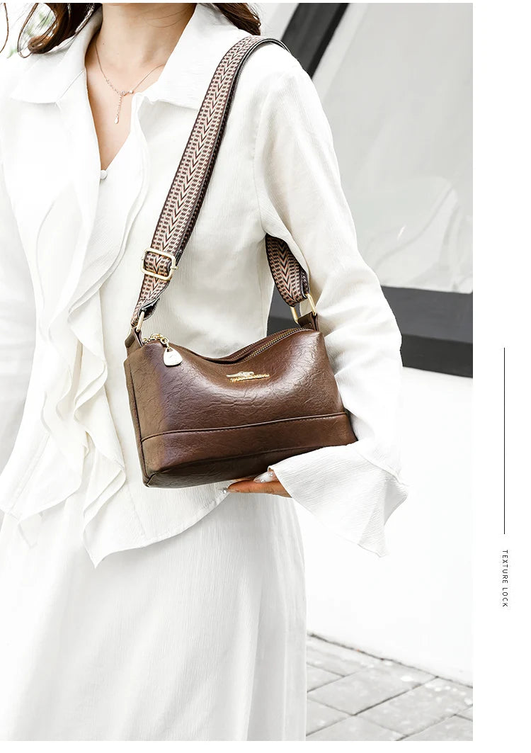 Sac A Main High Quality Soft Leather Luxury Purses And Handbags Female Bags Designer Multilayer Women Shoulder Crossbody Bags