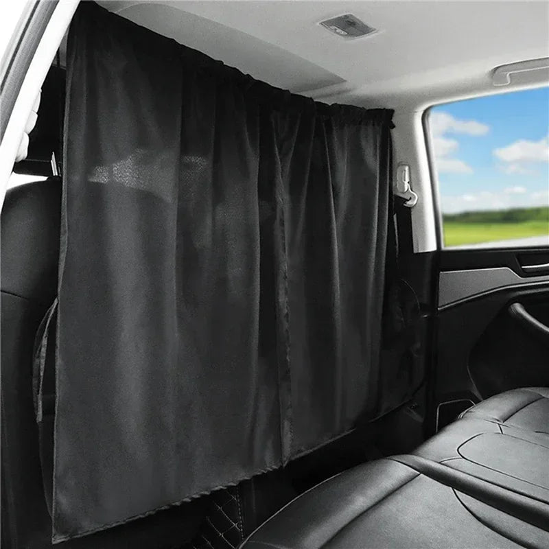 Universal Car Privacy Curtains Between Rear Seat Privacy Protection Sun Shades Side Window Covers for Taxi Car Travel Accessorie