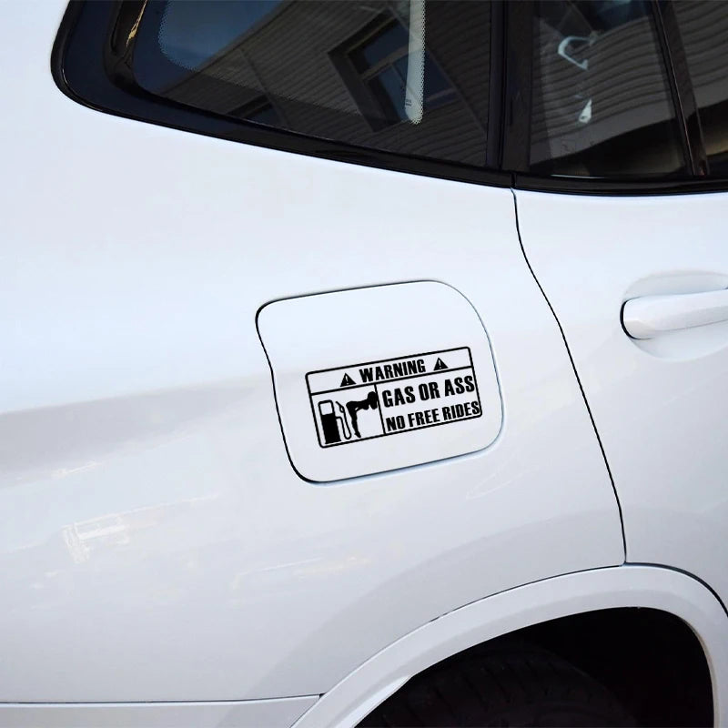 Car interior stickers GAS GRASS or ASS unmanned free ride car windows vinyl stickers waterproof custom stickers