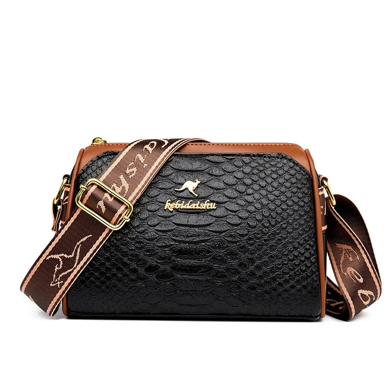 Women's Small Bag 2024 Autumn New Trendy and Versatile Middle Aged Mom's Bag Soft Leather Texture One Shoulder Crossbody Bag