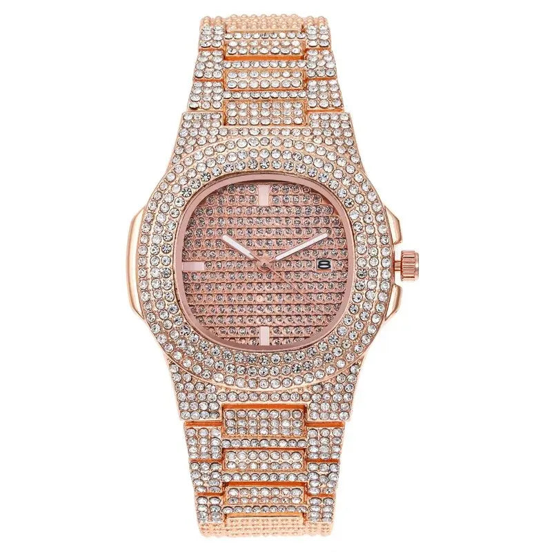 Luxury Fashion Mens Stainless Steel Watches Male Sports Quartz Wristwatch Calendar Luminous Clock Men Business Casual Watch