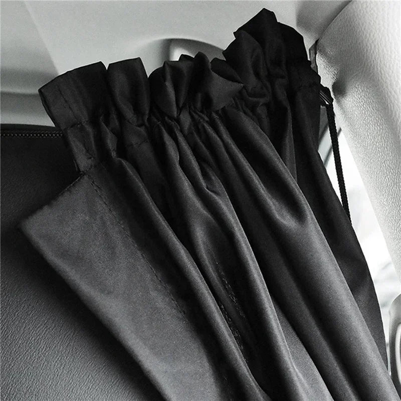 Universal Car Privacy Curtains Between Rear Seat Privacy Protection Sun Shades Side Window Covers for Taxi Car Travel Accessorie