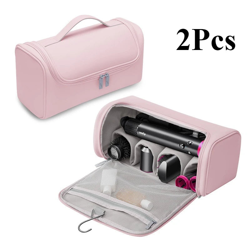 Hideable Hanging Hook Hair Dryer Case Portable Non-slip Hair Tools Pouch Water proof Large Capacity Curling Iron Storage Bag