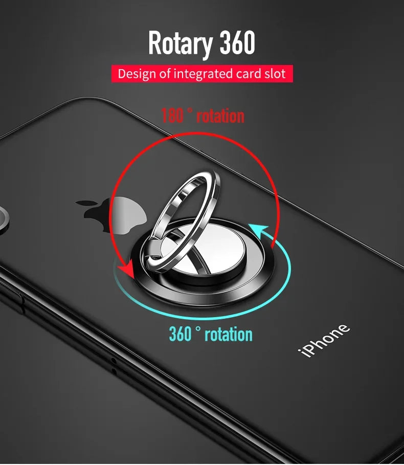 Universal Finger Ring Holder Stand Mobile Phone Luxury 360° Degree Rotation Phone Back Sticker Holder for IPhone Samsung Xiaomi
