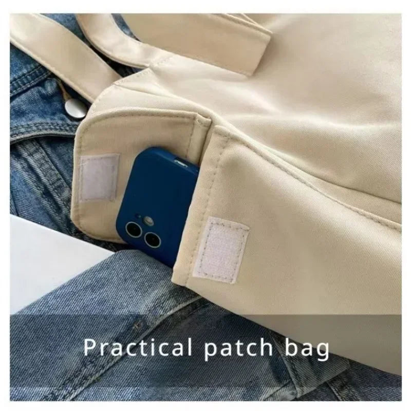 Women's Fashion Shoulder Bag Class Large Capacity Student Tote Bag 2023 New Canvas Commuter Handbag Women Bag