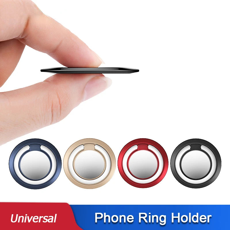 Universal Finger Ring Holder Stand Mobile Phone Luxury 360° Degree Rotation Phone Back Sticker Holder for IPhone Samsung Xiaomi
