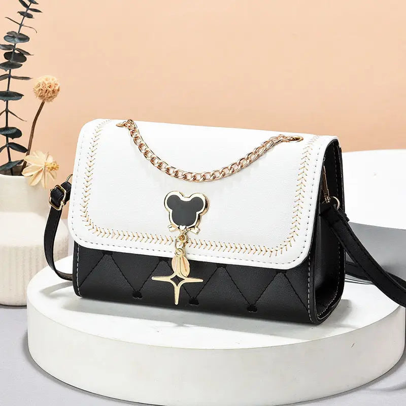 Disney cute Mickey Women's Crossbody Shoulder Bag Luxury Brand Fashion Girls' Handbag High Quality Multifunctional Women's Bag