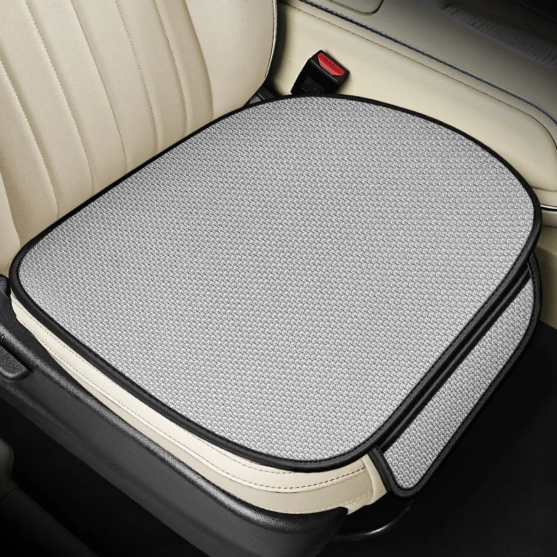 Breathable Ice Silk Car Seat Cushion Non-slip and Wear-resistant Solid Color Ice Silk Car Seat Cover, Universal Fit Most Cars
