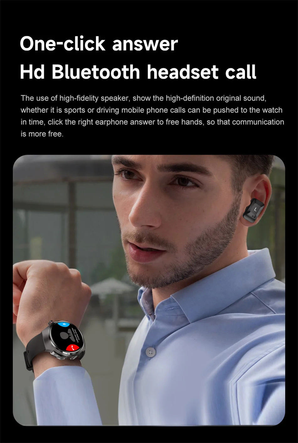 2025 New for HUAWEI Original Premium GPS Smart Watch TWS 2 in 1 NFC Bluetooth Call Earphone Heart Rate Waterproof Smart Bracelet