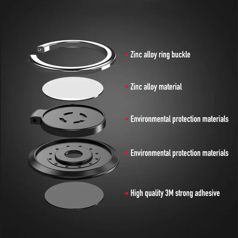 Universal Finger Ring Holder Stand Mobile Phone Luxury 360° Degree Rotation Phone Back Sticker Holder for IPhone Samsung Xiaomi