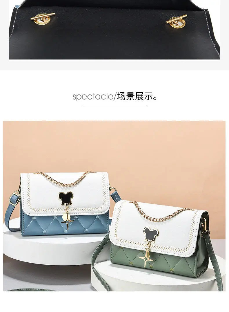 Disney cute Mickey Women's Crossbody Shoulder Bag Luxury Brand Fashion Girls' Handbag High Quality Multifunctional Women's Bag