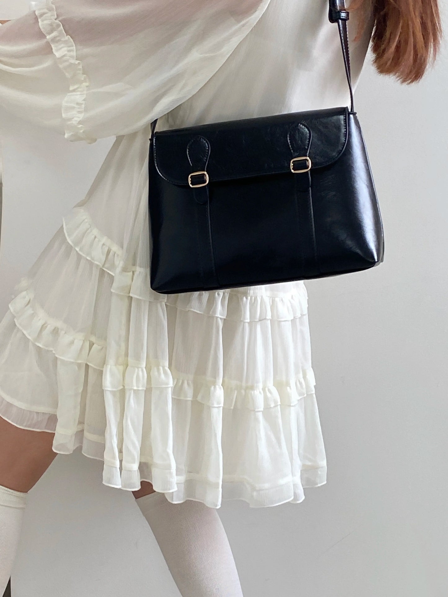 Vintage Women's Shoulder Bag Large Capacity Ladies Tote Purse Handbags Pu Leather Female Messenger Bags College Girls Book Bag