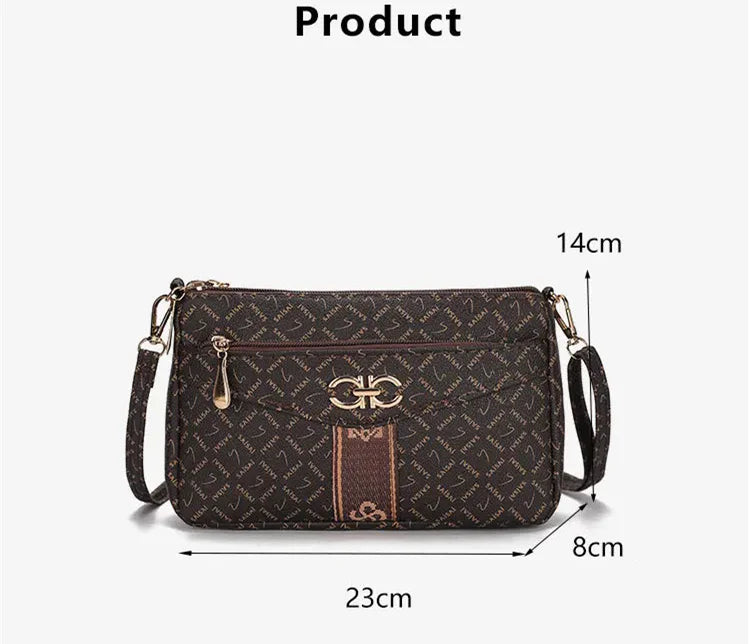 2025 Women's New Crossbody Shoulder Bag Atmospheric Middle-aged Underarm Handbags Mini Phone Small Shoulder Bag for Mothers