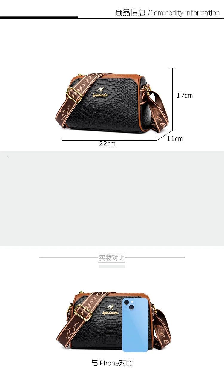 Women's Small Bag 2024 Autumn New Trendy and Versatile Middle Aged Mom's Bag Soft Leather Texture One Shoulder Crossbody Bag