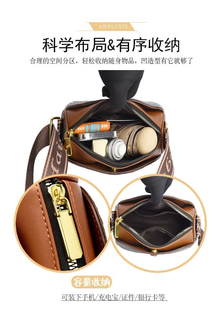 Women's Small Bag 2024 Autumn New Trendy and Versatile Middle Aged Mom's Bag Soft Leather Texture One Shoulder Crossbody Bag