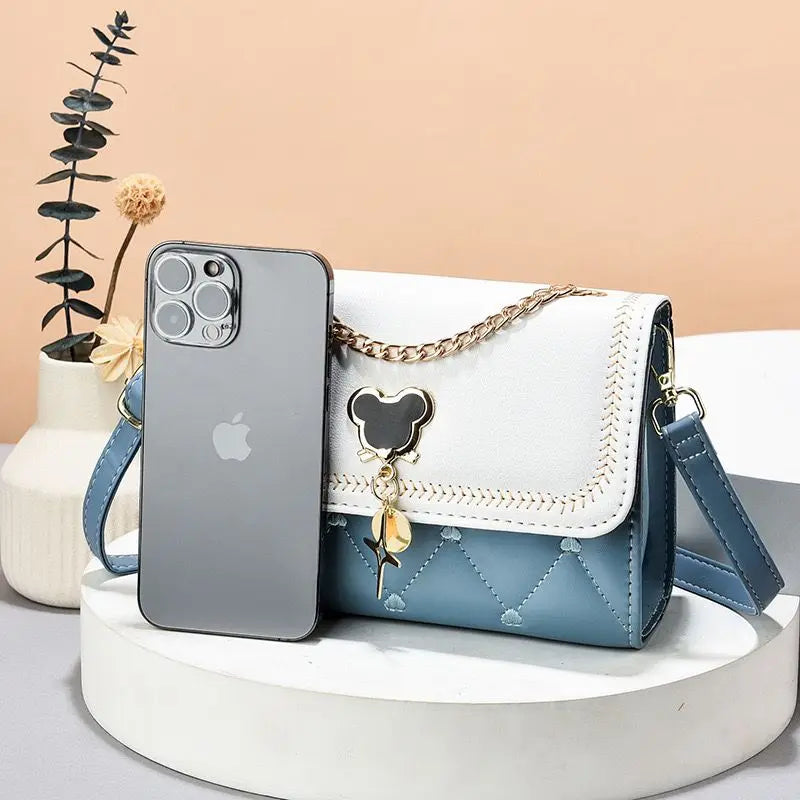 Disney cute Mickey Women's Crossbody Shoulder Bag Luxury Brand Fashion Girls' Handbag High Quality Multifunctional Women's Bag