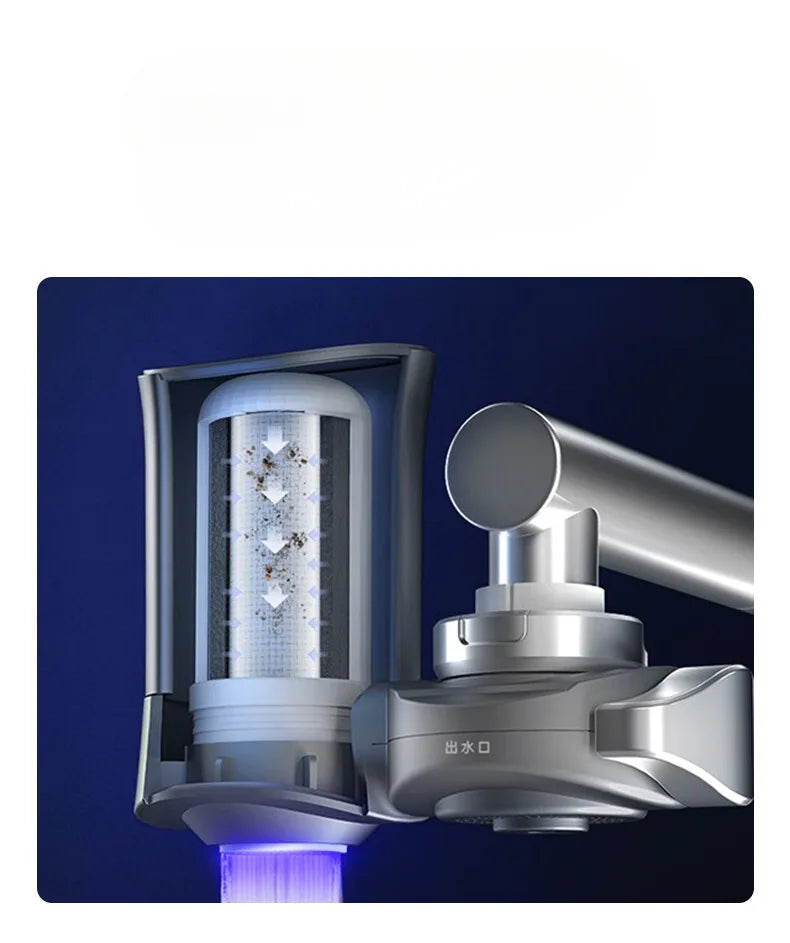 New Water-power sterilization faucet water purifier Ultraviolet deep sterilization 6-stage fine filtration
