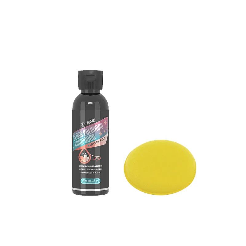 Car Glass Oil Film Removing Paste Aivc Auto Glass Film Coating Remover Clear Vision Hydrophobicity Windshield Car Detailing Tool