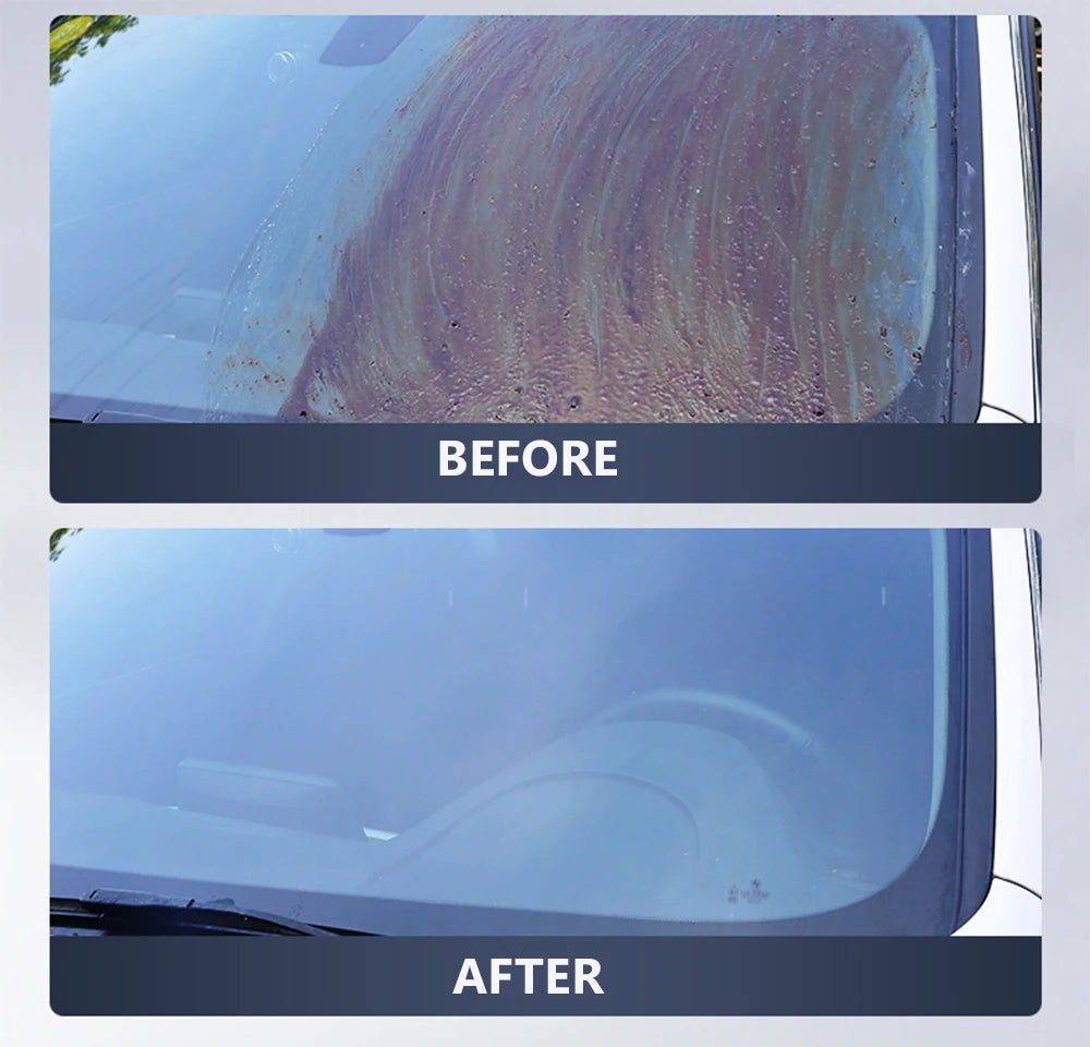 Car Glass Oil Film Removing Paste Aivc Auto Glass Film Coating Remover Clear Vision Hydrophobicity Windshield Car Detailing Tool