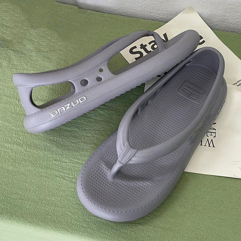 Modepersönlichkeit Frauen mit Absatz-Flip-Flops
