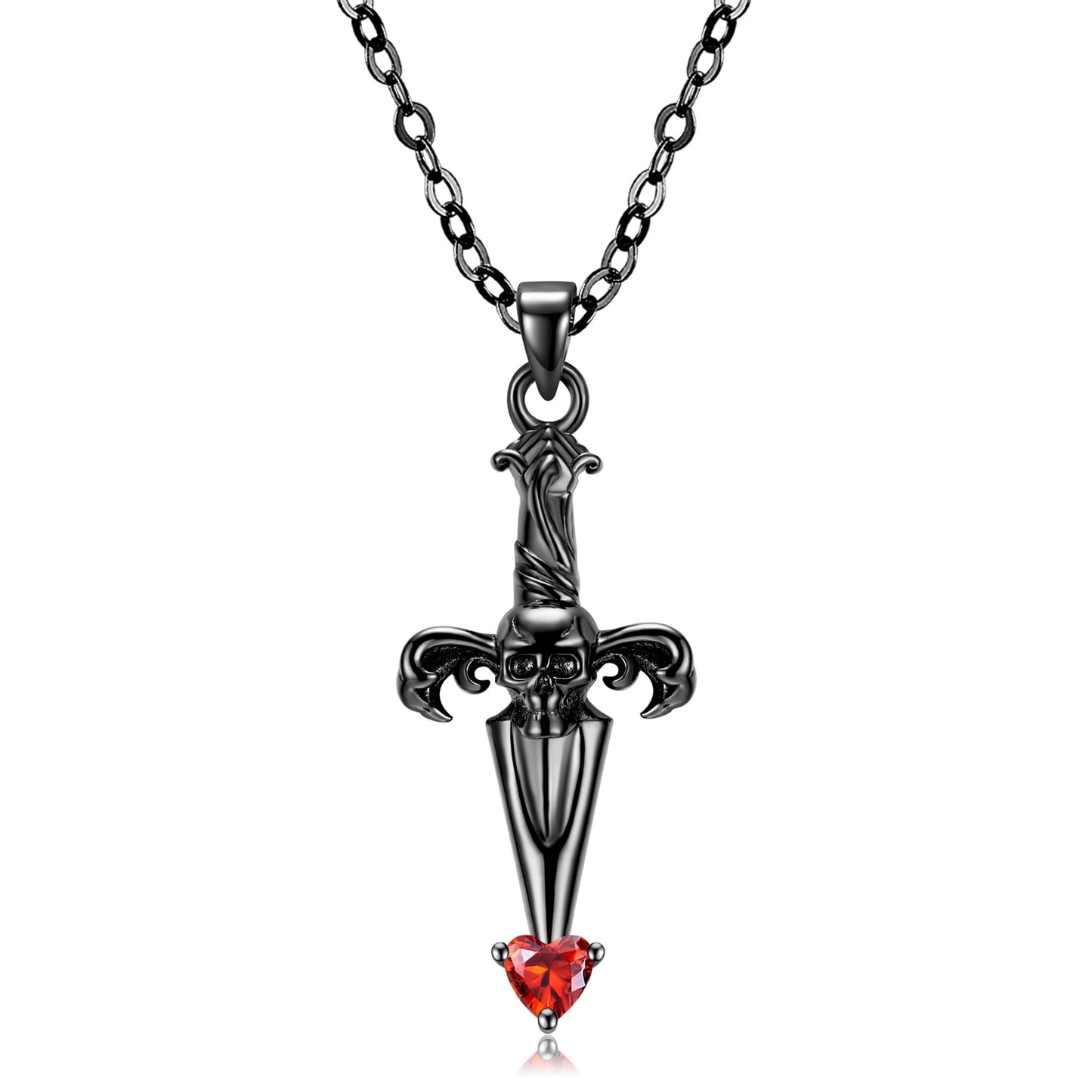 Elegant Original Design Cross Sword Pierced Necklace Small Personalit