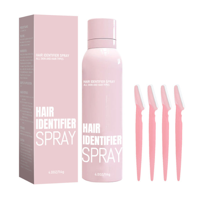 Haaridentifizierungsspray-Set für die Gesichtsrasur, feuchtigkeitsspendendes Dermaplaner-Spray für die Gesichtsrasur, Hautpflege