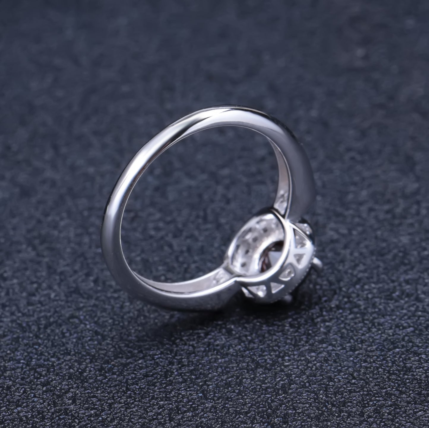 925 Silver Inlaid Pomegranate Ring