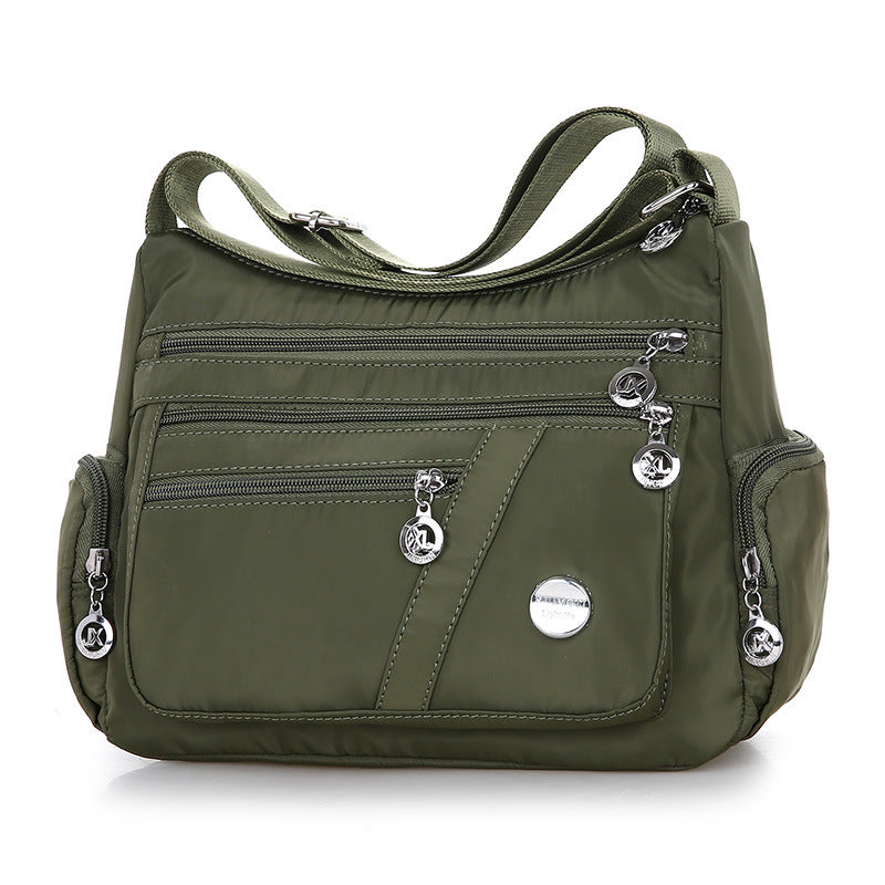 Damen-Umhängetasche, Multi-Pocket-Design, wasserdicht, lässig, mit hoher Kapazität