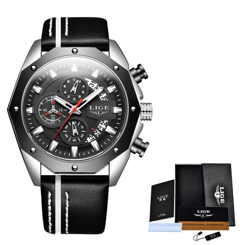 Herrenuhren Top Marke Luxus Silikon Sportuhr Herren Quarz Datum Uhr Wasserdichte Armbanduhr Chronograph