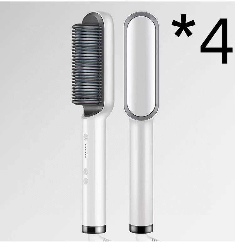 Neuer 2-in-1 Haarglätter Heißluftkamm Negativ-Ionen-Lockenstab Dual-Use Elektrische Haarbürste