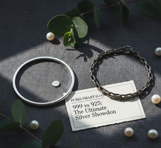 999 foot silver lucky bracelet vs 925 sterling silver chain comparison — PurelyMart blog high purity jewelry guide