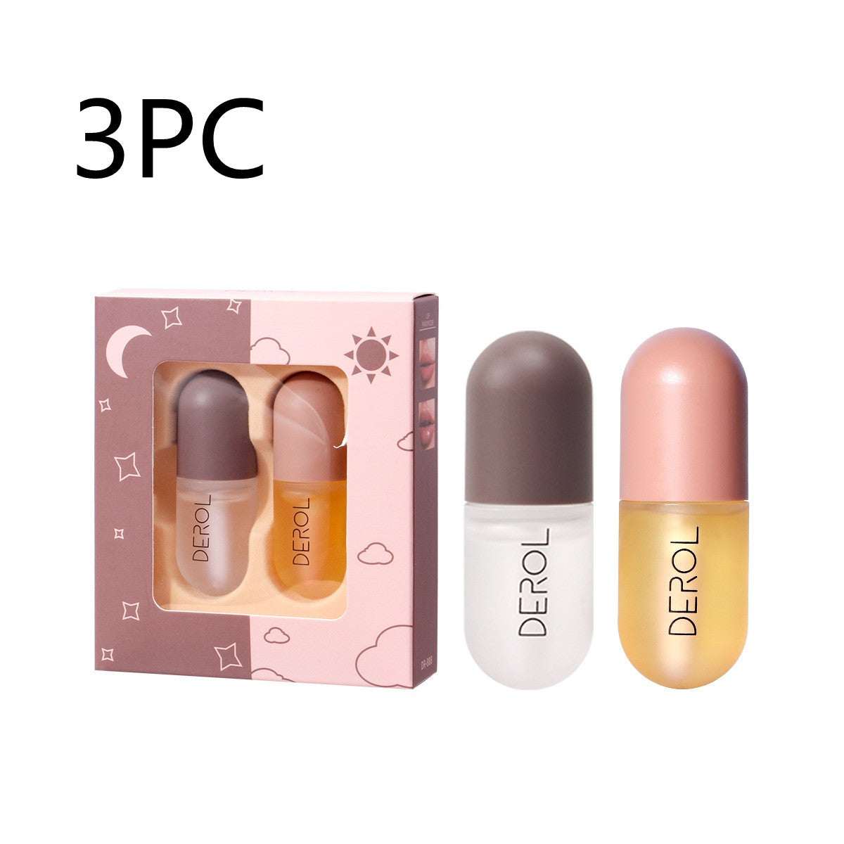 Tag Nacht Sofort Volumen Lippenfüller Öl Klar Lang Anhaltend Pflegend Reparierend Reduziert Lippenfältchen Pflege Lippen Schönheit Kosmetik