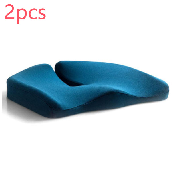 Coussin de siège de décompression et oreiller lombaire de soutien dorsal en tissu respirant antidérapant et résistant à l'usure pour chaise de bureau