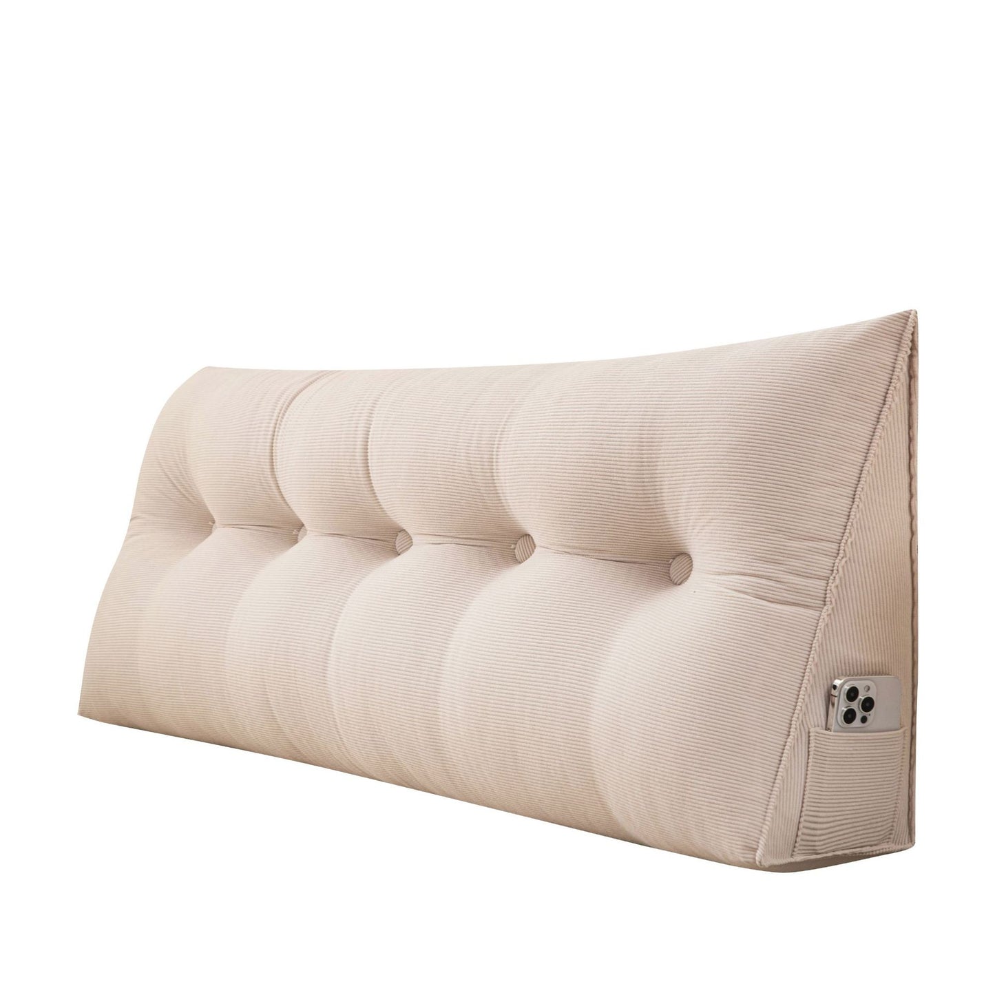 Dreieckiger Kopfkissen, Doppelrücken, weiche Tasche, Kissen, abnehmbar und waschbar im Bett