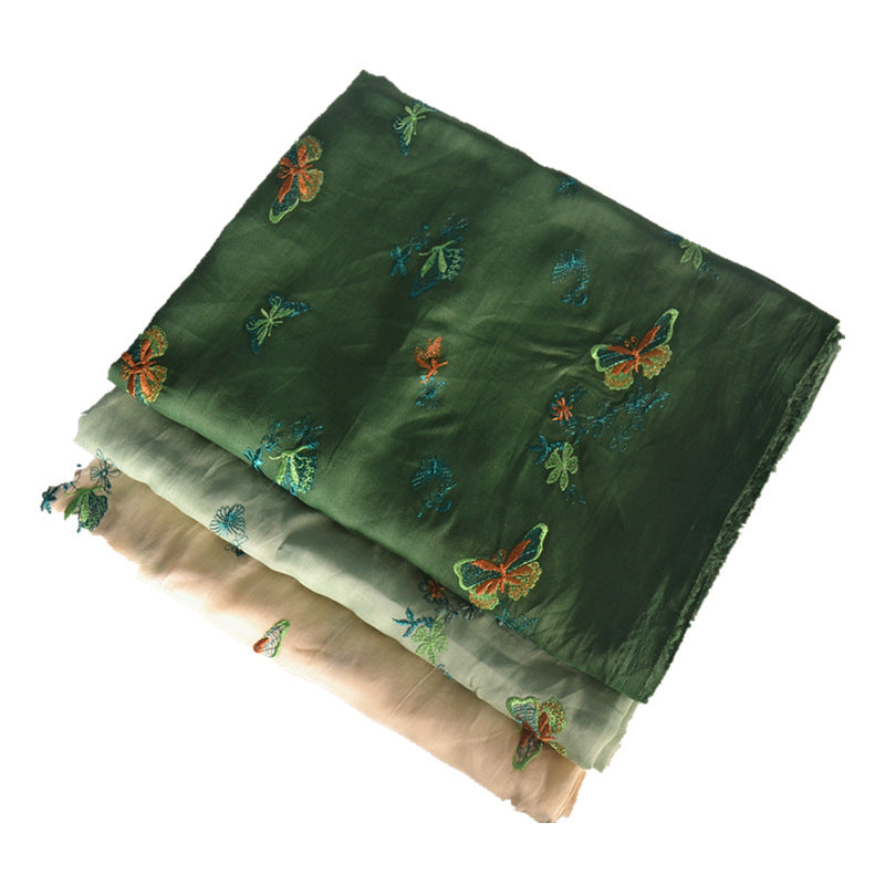 Pure Ramie Embroidery Cloth Hanfu Fabric