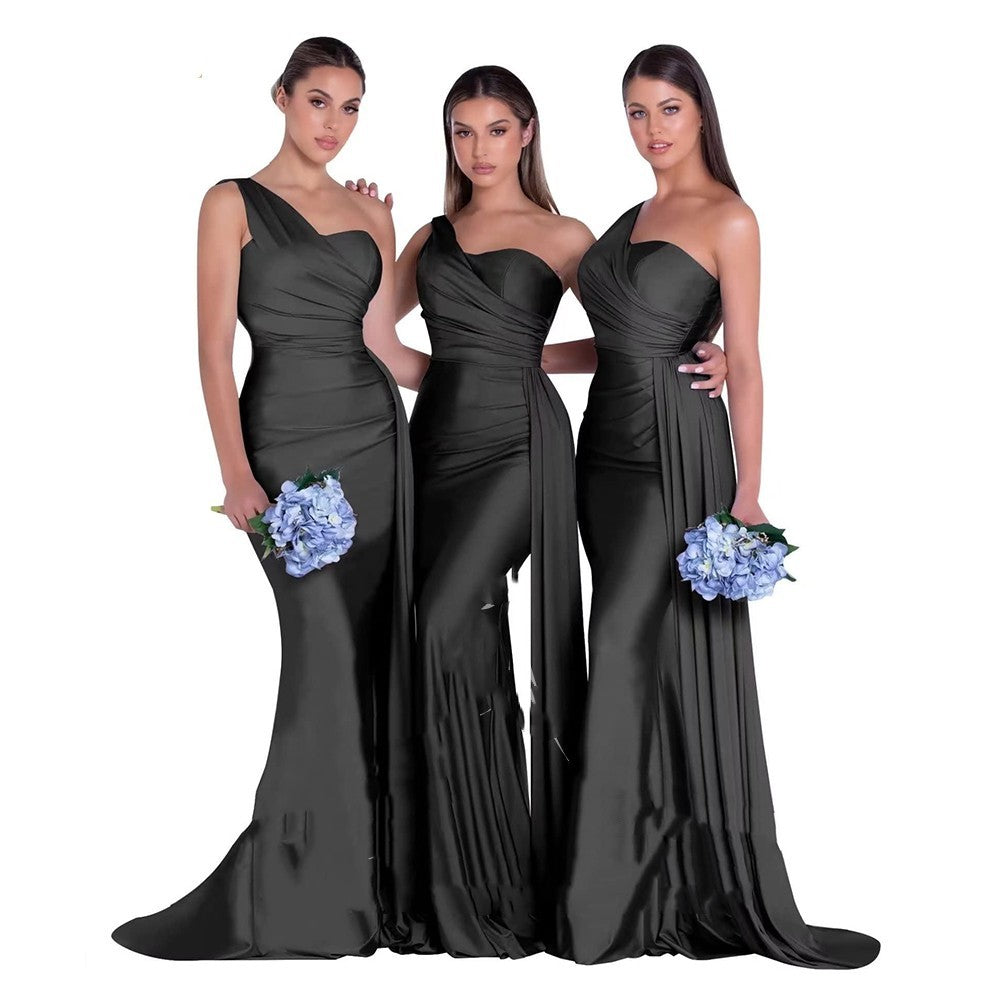 Robe de mariée élégante sirène asymétrique grande taille fat MM