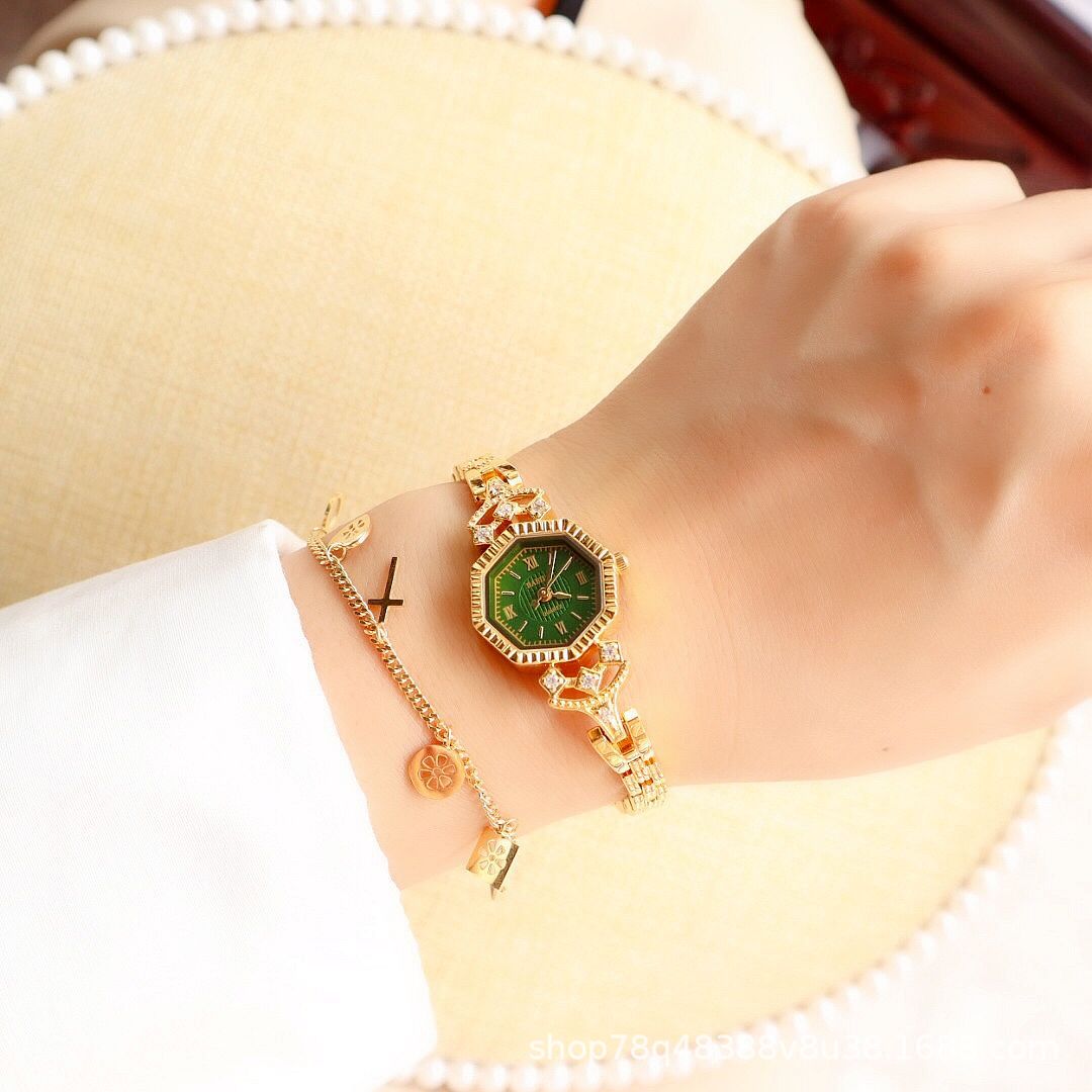 Achteckige Diamant Casual Cool Kettenuhr Großhandel