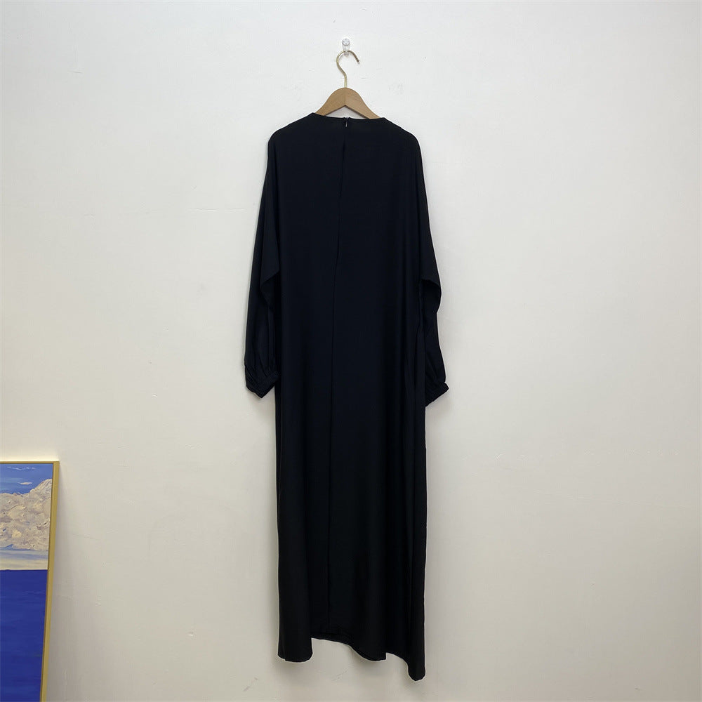 Modische Stillkleidung muslimisches Langarm-Kleid mit schmaler Passform