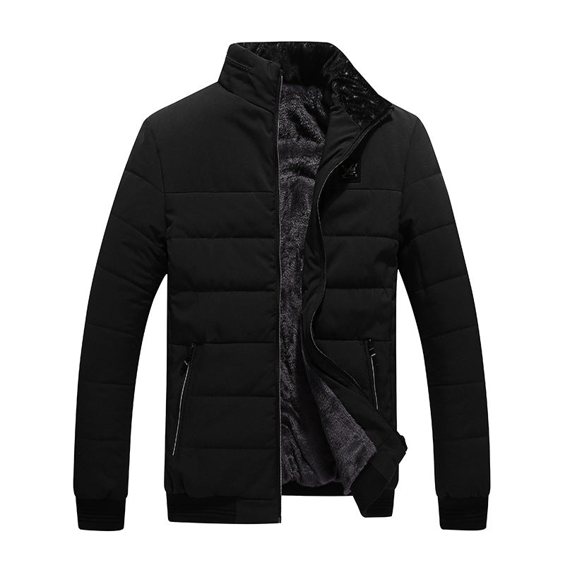 Chic Winter Coat Men'S Cotton Clothing Korean Style Fleece Lined Cott