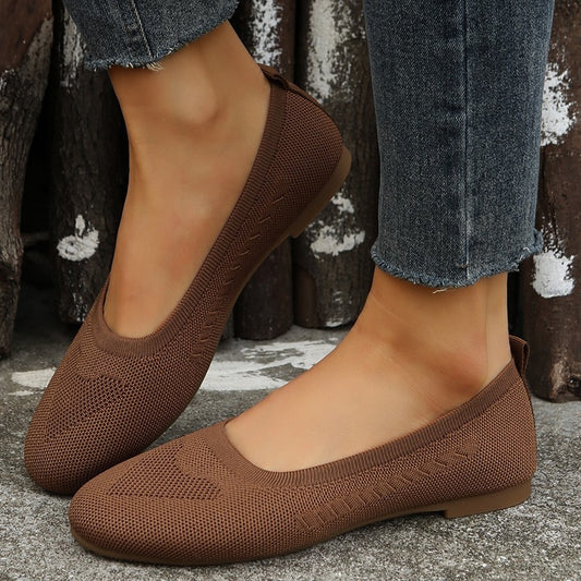Damen Loafer Casual Slip On Mesh Schuhe Flats
