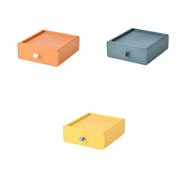 Desktop-Aufbewahrungsbox Büro-Accessoires Make-up, Kunststoff-Aufbewahrungsbehälter Badezimmer-Aufbewahrung Stapelbarer Organizer Schublade