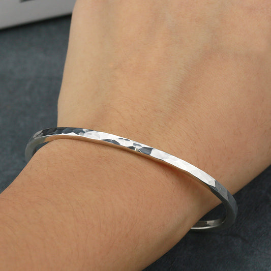 Sterling Silver S925 Women's Hammer Bracelet