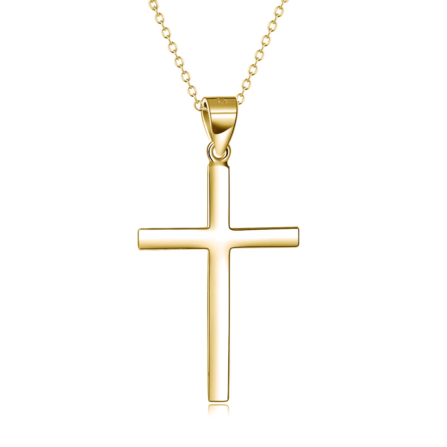 Luxury Sterling Silver Cross Pendant Necklace Jewelry Gifts For Women