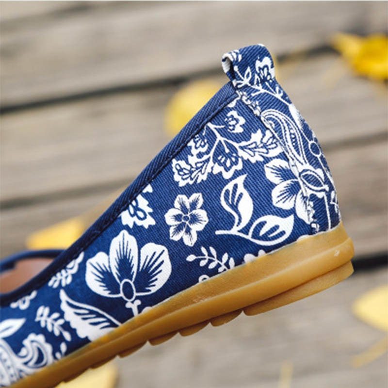Neue flache boden alten Peking tuch schuhe nationalen wind bestickt rindfleisch sehne untere schuhe mutter freizeit square dance leinen schuhe