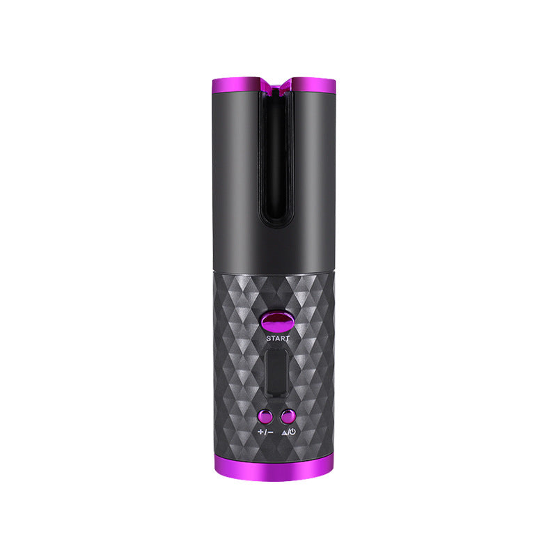 Wiederaufladbarer automatischer Lockenwickler, tragbarer Lockenstab für Damen, LCD-Display, Keramik, Locken, rotierend, Wellen-Styler