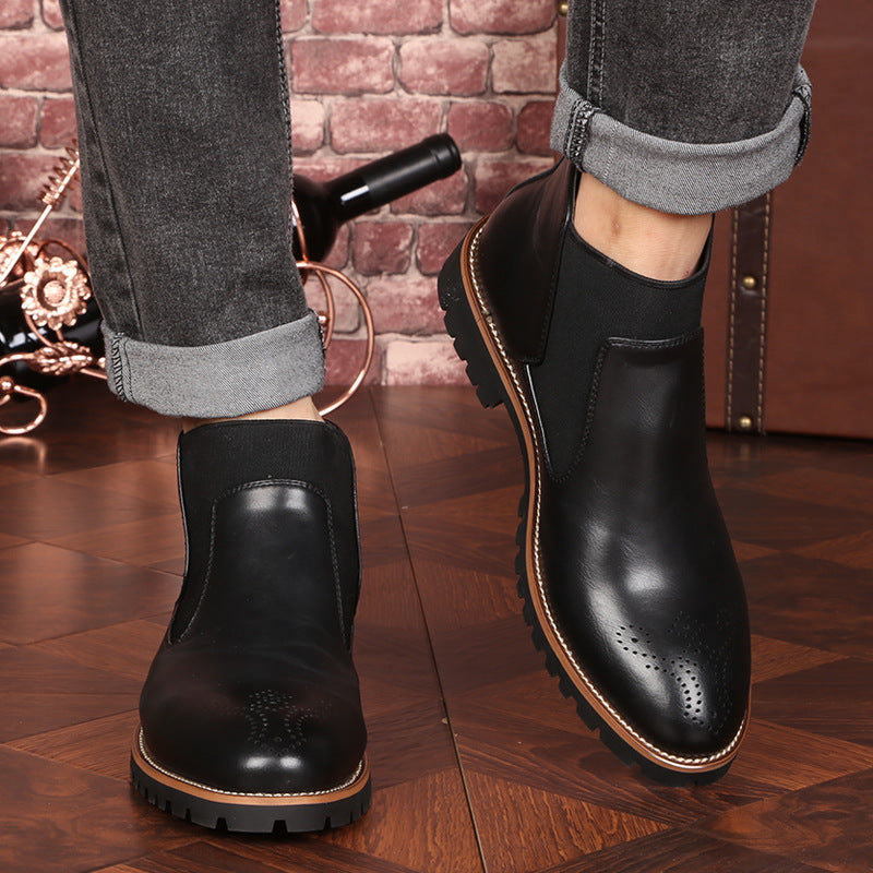 Brock Lederstiefel Herrenschuhe Herren Martin Boots