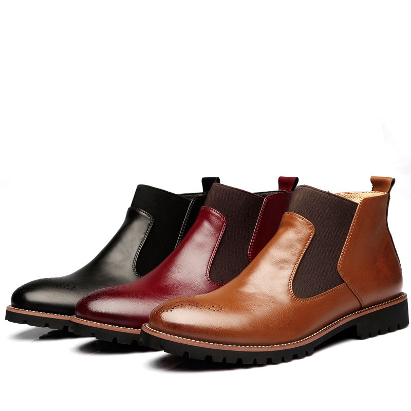 Brock Lederstiefel Herrenschuhe Herren Martin Boots