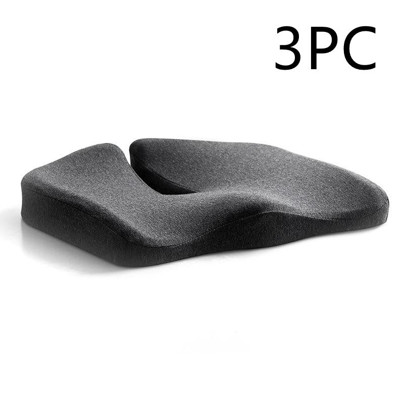 Coussin de siège de décompression et oreiller lombaire de soutien dorsal en tissu respirant antidérapant et résistant à l'usure pour chaise de bureau